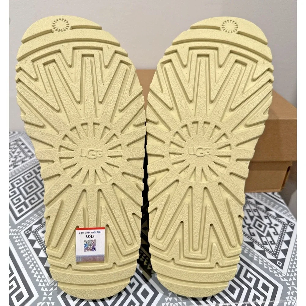 UGG Big Kids Size 5/ EU 37 Golden Glow Platform Sandals Golden Apple